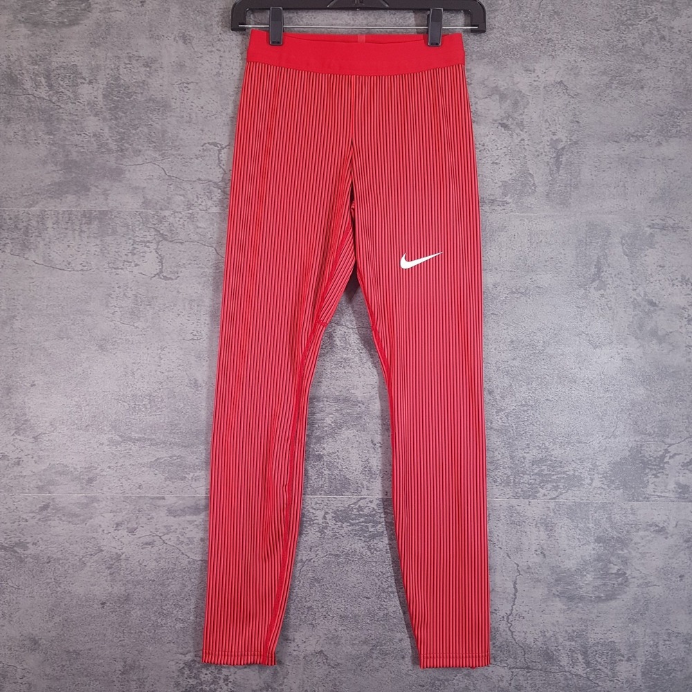 NIKE USA 2024 Pro Elite‎ Racing Running Tights Womens XS Red Black FD5890-000